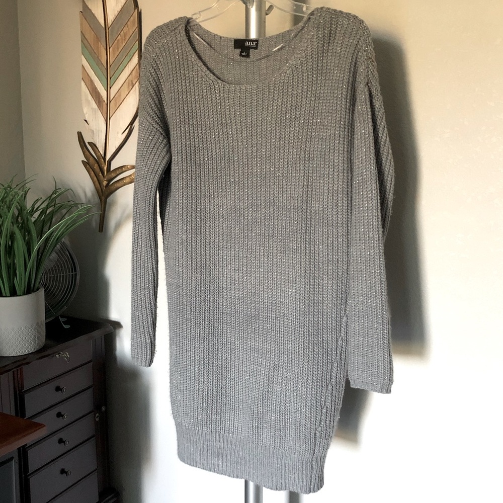 Extra Long Tunic Cable Knit Sweater